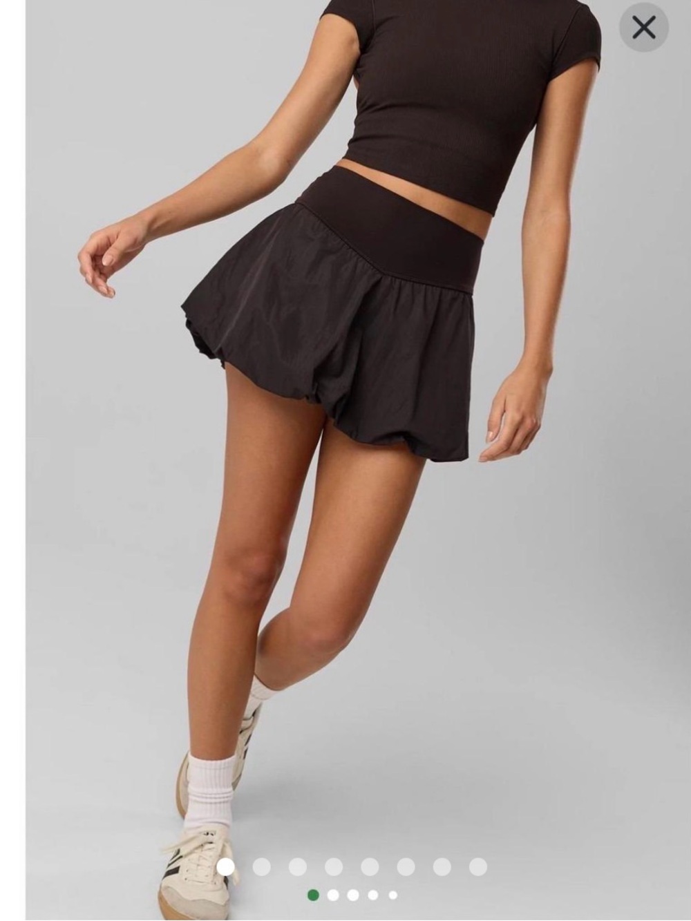 aerie Black A-Line Athletic Skort with Wide Waistband